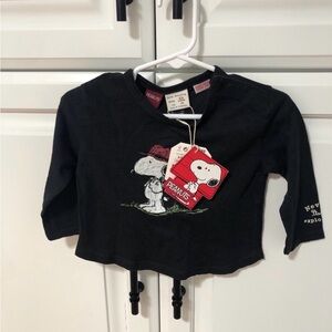 Zara baby boy peanuts snoopy shirt